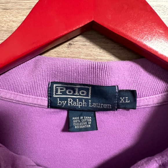 Men’s Polo Ralph Lauren Lavender Short Sleeve Collared Shirt XL - Picture 4 of 6